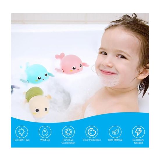 Jouets pour le bain pour les tout-petits bébés enfants 1 2 3 ans Garçons  Filles Jouets Baignoire @5827 - Cdiscount Jeux - Jouets