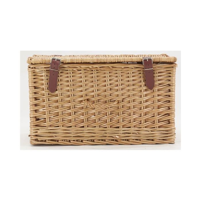 Coffre De Rangement En Osier Naturel 60 Cm – Malle à Jouets Bohème Chic Avec Couvercle – Fait Main