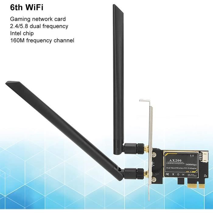 QCA9005D Carte Réseau Sans Fil Mini-PCI-E Double Bande BT4.0 Wigig Pour