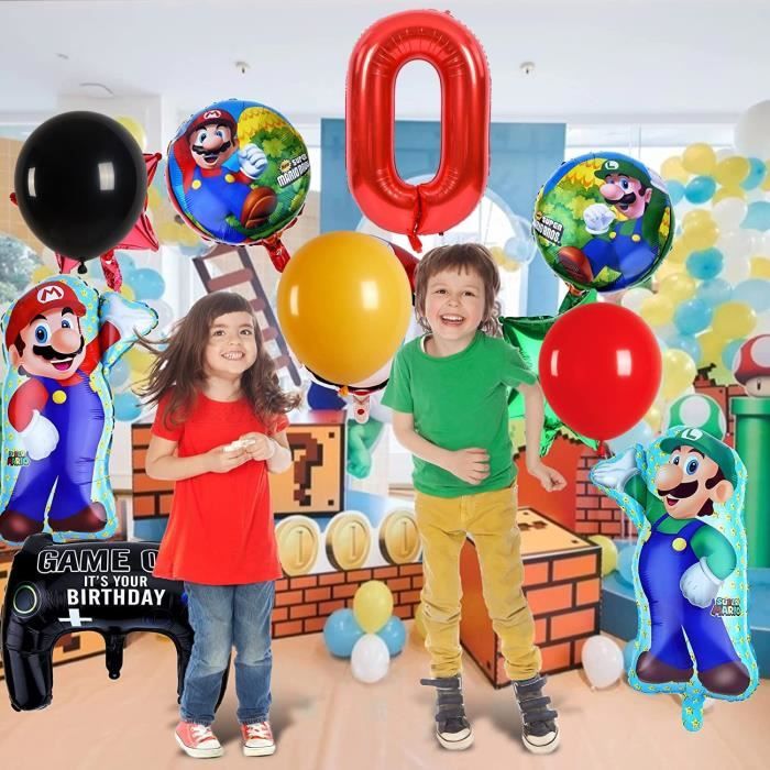 Super Mario Ballons Décorations Anniversaire fête Garçon 3 ans, Géants  Ballons Numéro 3, Énormes Ballons Mario, Fournitures Ga[1718]
