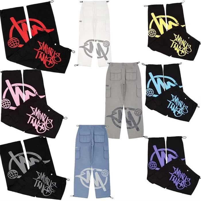 Jeans Baggy Cargo Pour Homme Style Y2K Hip-hop - Coupe Large, Poches, Design Vintage étoilé - 5