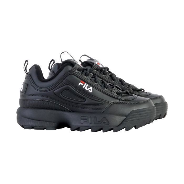 Baskets FILA DISRUPTOR II Femme Noir Synth tique Plat