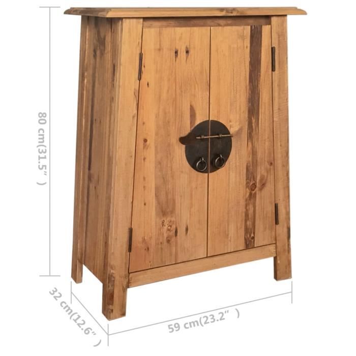 Petite armoire de rangement SIENA hauteur 66 cm, chêne marron – Le Monde du  Bain