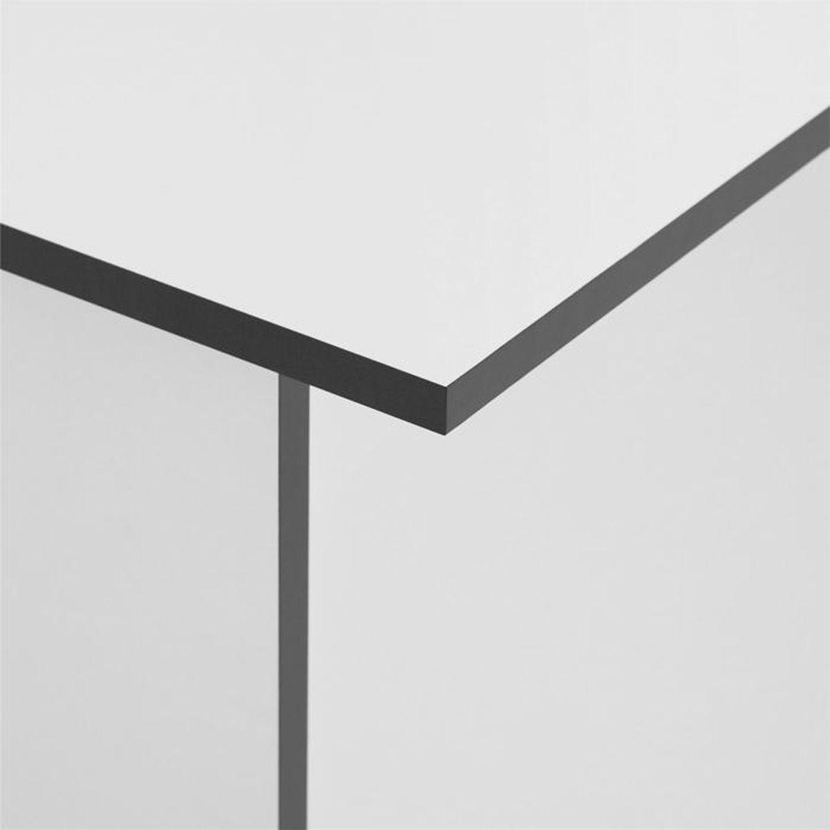 en m/élamin/é Gris Mat et Blanc Bureau Informatique Table dordinateur avec Rangement Ouvert 2 tablettes lat/érales IDIMEX Bureau pour Enfant ou Adulte Nova