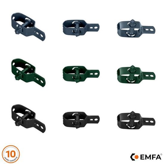 Lot De 10 Tendeurs Pour Fil De Clôture – Acier Anthracite, Longueur 90 Mm | Pour Grillage, Barbelé, Tension Fiable - 10