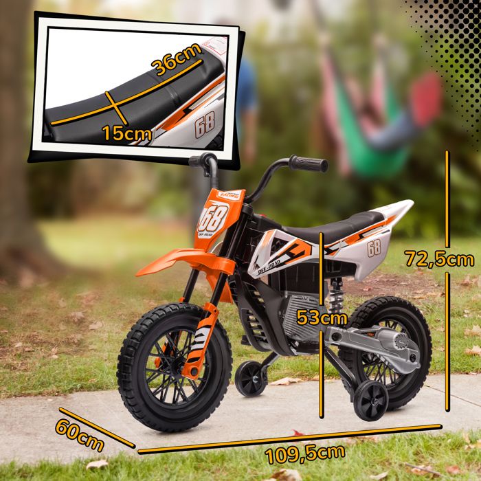 Moto électrique pour enfants DLS, batterie 12V, moto à pédales, jouets pour bébé