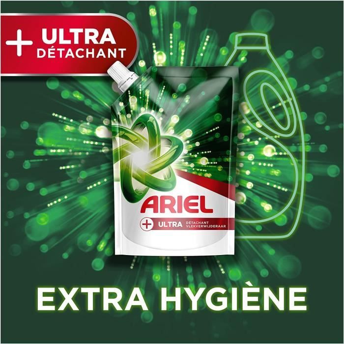 Ariel Lessive Liquide Eco-Recharge, 29 Lavages, Ultra Détachant