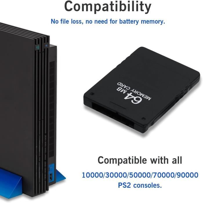Carte Mémoire PlayStation 2 – 64 Mo, Boîte D'origine, NEUVE