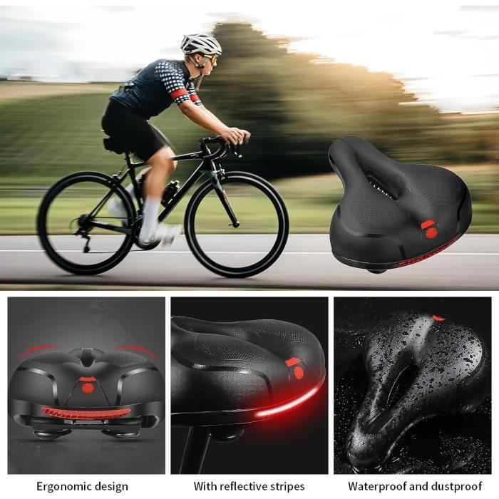 Selle De Velo En Gel Ergonomique Pour Homme Confortable Avec Mousse A Memoire De Forme Selle De Vtt Respirante Pour Homme Et H1222 Cdiscount Sport