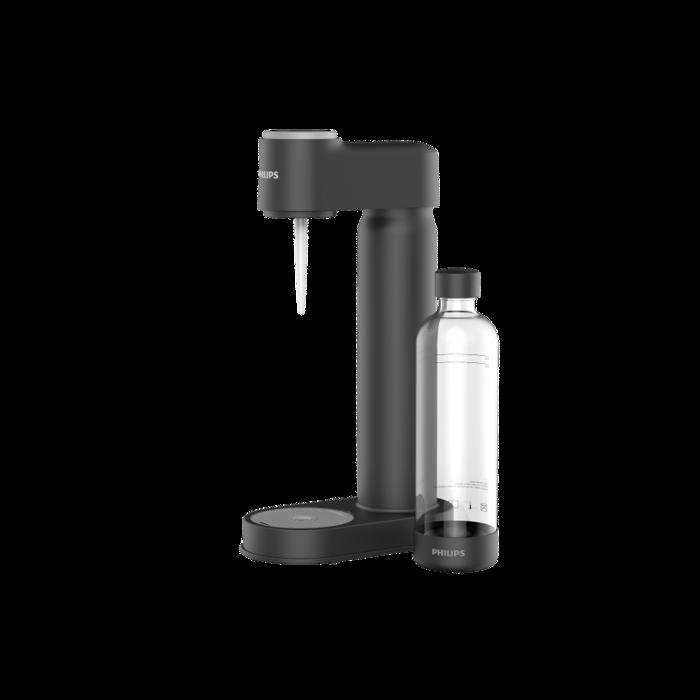 Machine à Eau Pétillante - Soda Maker Avec 2 Bouteilles (1L + 0,5L), Compatible CO2 Standard, Design Air Charge