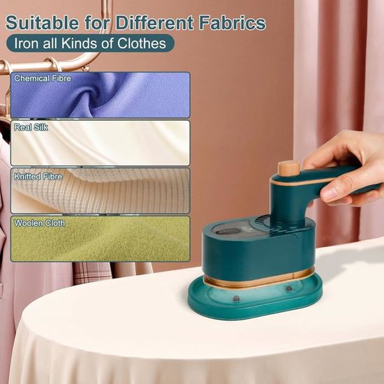 Mini Fer à Repasser Portable, Fer à Repasser De Voyage Pliable, Mini