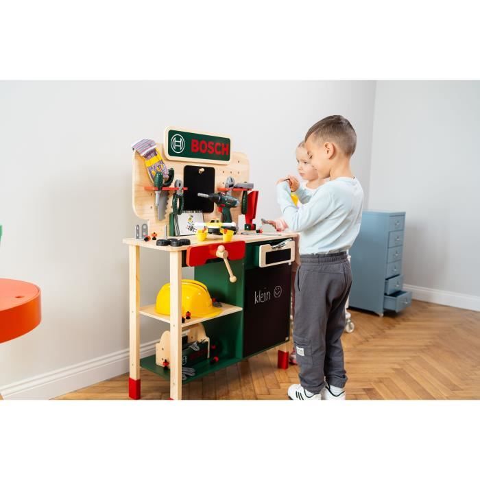 Atelier Montessori Bois – Set D’outils Avec Tournevis, Clés, Planche à Visser, Jouet éducatif 3-5 Ans