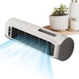 Mini climatiseur mural silencieux 3 vitesses écran LED - Rafraîchissement chambre salon bureau sans évacuation PIQUET D'ATTACHE