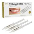 MEAWHITE • Kit Recharge 3 SERINGUES 10ml pour blanchiment des dents à domicile • 100% SANS peroxyde • Gel blanchissant dentaire-0