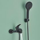 FUZMONOERE Robinet Baignoire avec Douchette 3 Jets, Mitigeur Douche Mural avec 1,5m Flexible et Support, Robinetterie de Bain Monocommande