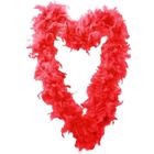 BETESSIN Boa Plume De Dinde 2M 60g Avec Lunettes Coeur - Écharpe Plume Pour Déguisement, Mariage, Festival, Carnaval, Halloween, Noël