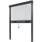 Store Moustiquaire Recoupable Alu - AVOSDIM - L 150 x H 160 cm - Gris - Anti-Insectes