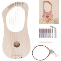 Lyre harpe à 7 cordes à monter soi-même, lyres de style ancien, instrument à cordes en bois