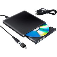 LECTEUR DVD PORTABLE Lecteur Graveur Blu Ray Externe DVD CD 3D,USB 3.0 Slim BD CD DVD pour PC Mac Windows