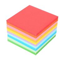 1 Paquet de 520 pcs Feuilles de Papier Pliable Colorées Double Face Origami Grue 7x7 cm