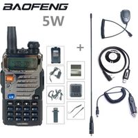 Talkies Walkies,walkie-talkie Scanner pour police,émetteur-récepteur Radio Cb double bande Uhf 400-520 - add 4pcs Accessories -EURO