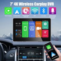 Caméra de Bord avant 4K avec WiFi, écran 7'', Surveillance du stationnement 24-24, CarPlay&Android Auto sans fil