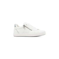 Baskets femme Geox Blomiee - GEOX - Blomiee - Blanc - White/silver - Lacets - Plat - Synthétique