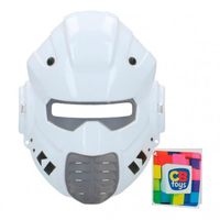 Déguisement Masque gardien de l'espace CB Toys 22 cm - Gris et blanc - Pour enfant de 3 ans et plus