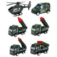 Voiture jouet pour enfants - RMEGA - Modèle de voiture militaire à retirer - Vert - Jouet éducatif d'éveil
