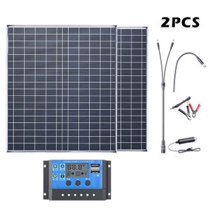 Panneau Solaire Portable 12V 22W Avec USB - Pliable Et Monocristallin