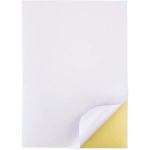 feuille Papier d'autocollant Blanc auto-adhésif de 1ère classe 50 x A4 MAT 