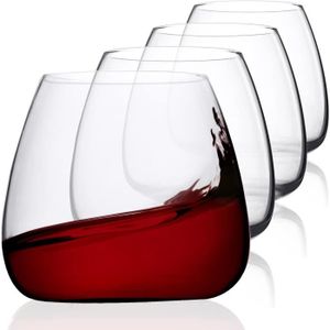 Verre à vin Verre À Vin Acaule- Lot De 4 Verres Sans Pied Pour