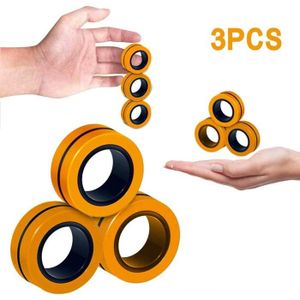 HAND SPINNER - ANTI-STRESS Jeu Anti-Stress Hand Spinner Anneaux magnétiques F