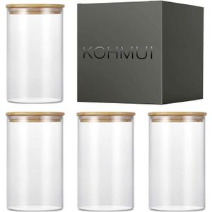 BESTonZON Mepal Lot de 5 bo/îtes de conservation en verre herm/étiques avec couvercles 5 x 150 ml