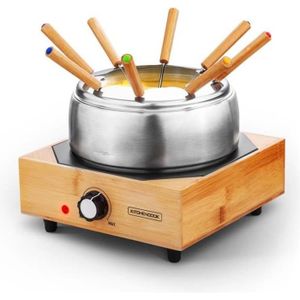 Appareil a fondue, fondue électrique pour 8 personnes, avec 8 fourchettes à  fondue Bestron et thermostat continu, incl. Protection c - Cdiscount  Electroménager