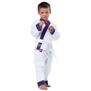 KIMONO Kimono Judo enfant Drachenkralle - blanc/pourpre - 110 cm