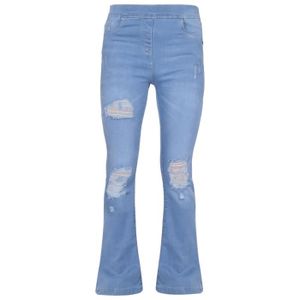 JEANS Enfants Filles Denim Jean Confort Extensible Bleu 