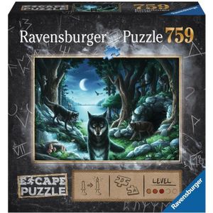 PUZZLE Escape puzzle - Histoires de loups - Ravensburger - 500-750 pièces - Mixte