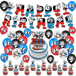 KIT DE DECORATION Décoration De Fête Anniversaire Cuphead Ballons Je