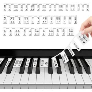 PIANO Autocollant Piano Étiquettes Musicales Amovibles A