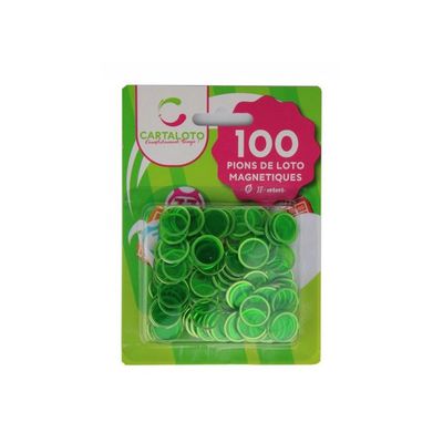 Kit Accessoires Loto – Trousse Bingo + Bâton Aimanté + 100 Pions Rouges – Jeu Kermesse