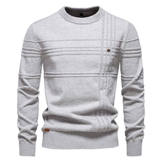 Pull homme Rodd & Gunn grand gris demi-fermeture éclair 100% coton