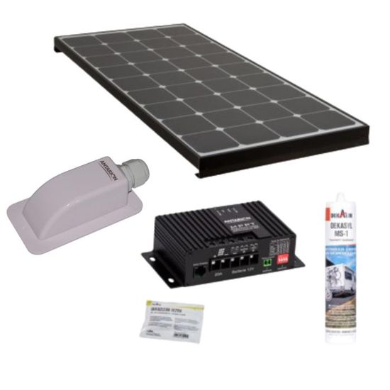 Panneau Solaire Antarion Black Booster 170W Pour Camping-car + Kit De Pose (neuf)