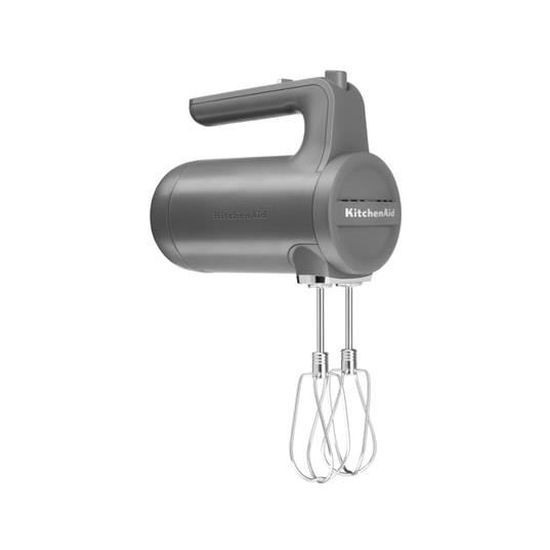 Batteur à Main Sans Fil KitchenAid Go - 7 Vitesses, Batterie Lithium - Fouets Turbo Acier Inox - Noir