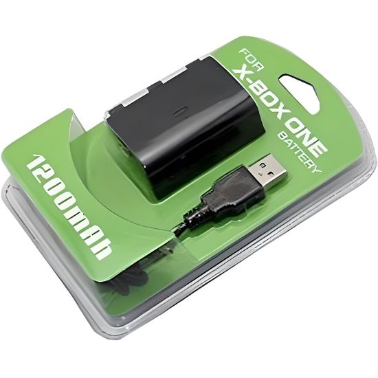 Batterie rechargeable 1200mAh avec câble micro USB pour manette XBOX One