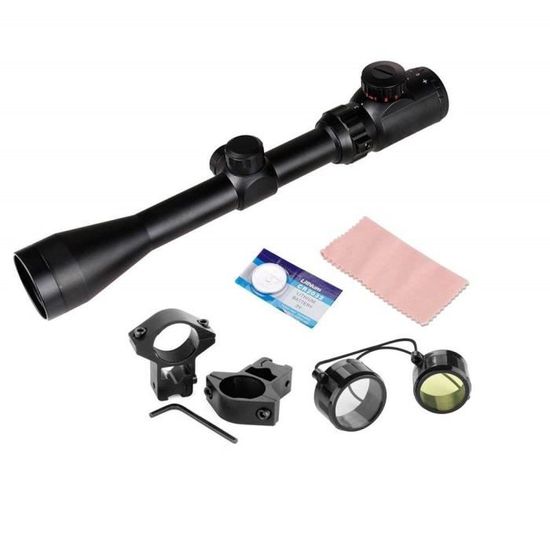 Lunette Lancer Tactical AOEG 6-24x50 éclairage Rouge/vert - Neuve (Noir)