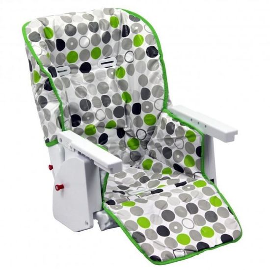 Housse d'assise pour chaise haute bébé enfant gamme Ptit - Ptit Pois - Monsieur Bébé