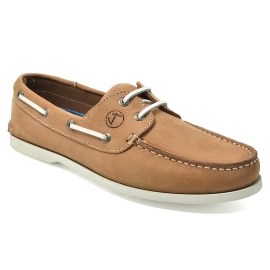 Seajure Chaussures Bateau En Cuir Nubuck Brun - Fabriquées Au Portugal | Confortables Et Antidérapantes Pour Homme