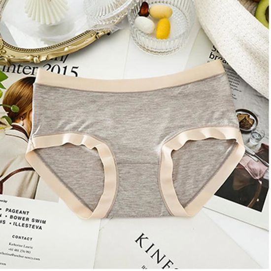 Marvmys Culotte Femme Coton Shorty Taille Moyenne Slip Billet