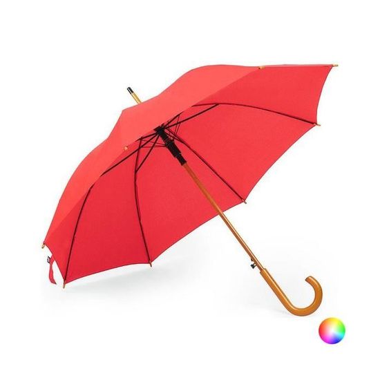 En bois Canard Parapluie Coloré Coupe-vent Brolly bois poignée Pluie Soleil Parasol NEUF 